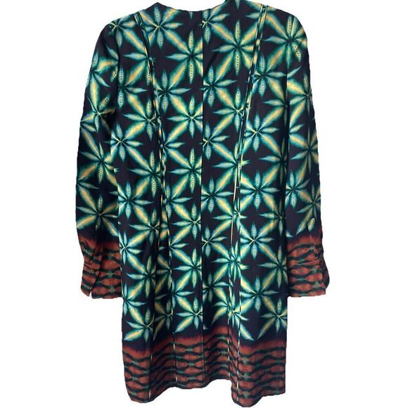 Ulla Johnson Daisy Printed Crepe Loose Fit Mini Dress Size 0 - Picture 3 of 4